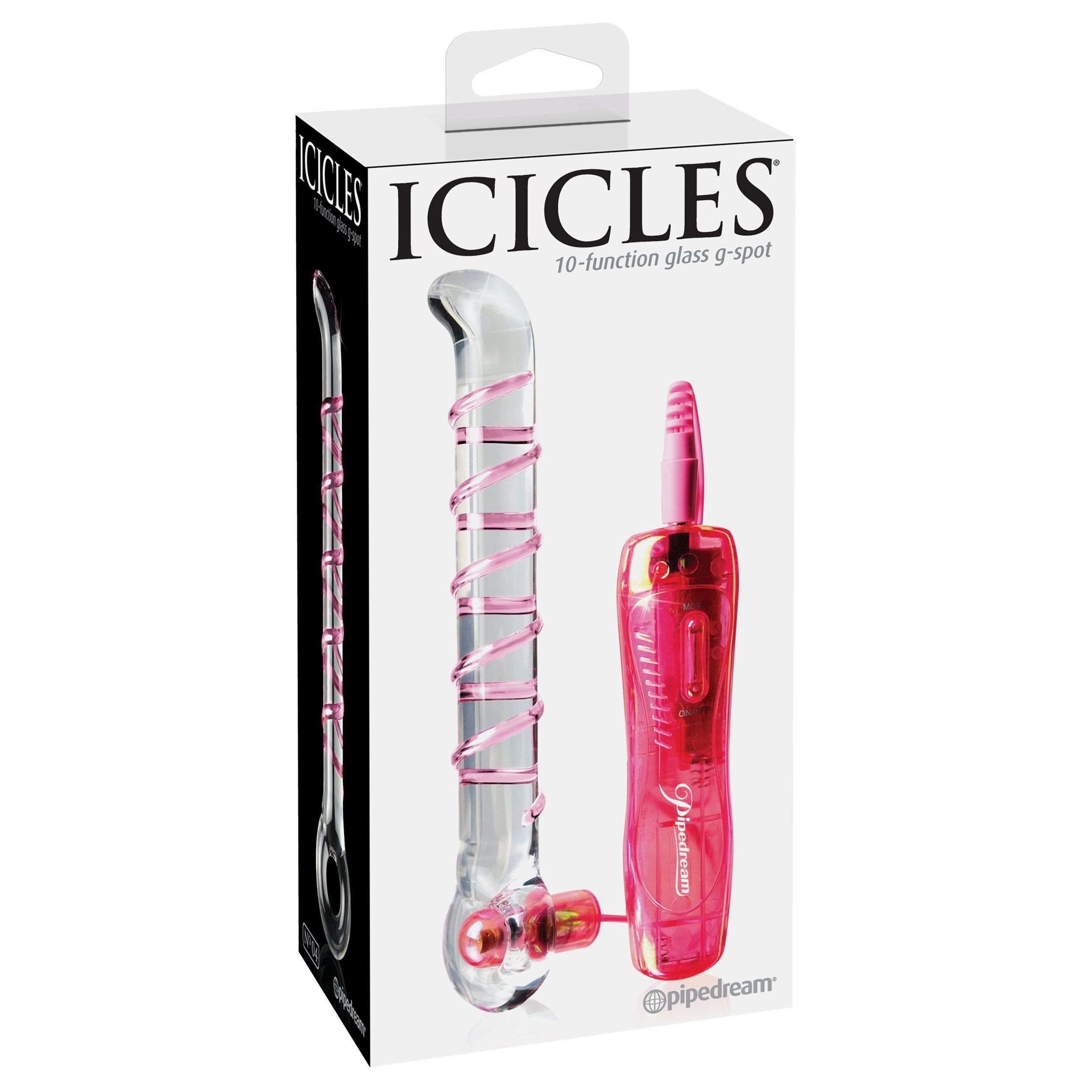 Pipedream - Icicles No. 4 Glass Vibrator 7" (Clear)