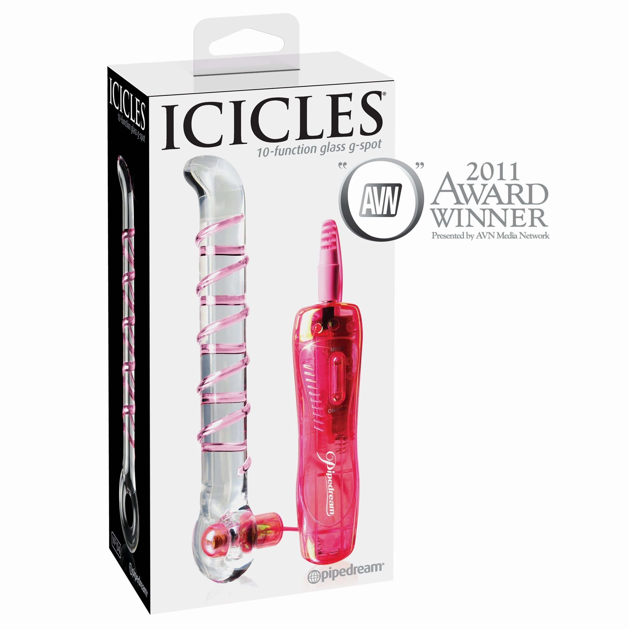 Pipedream - Icicles No. 4 Glass Vibrator 7" (Clear)