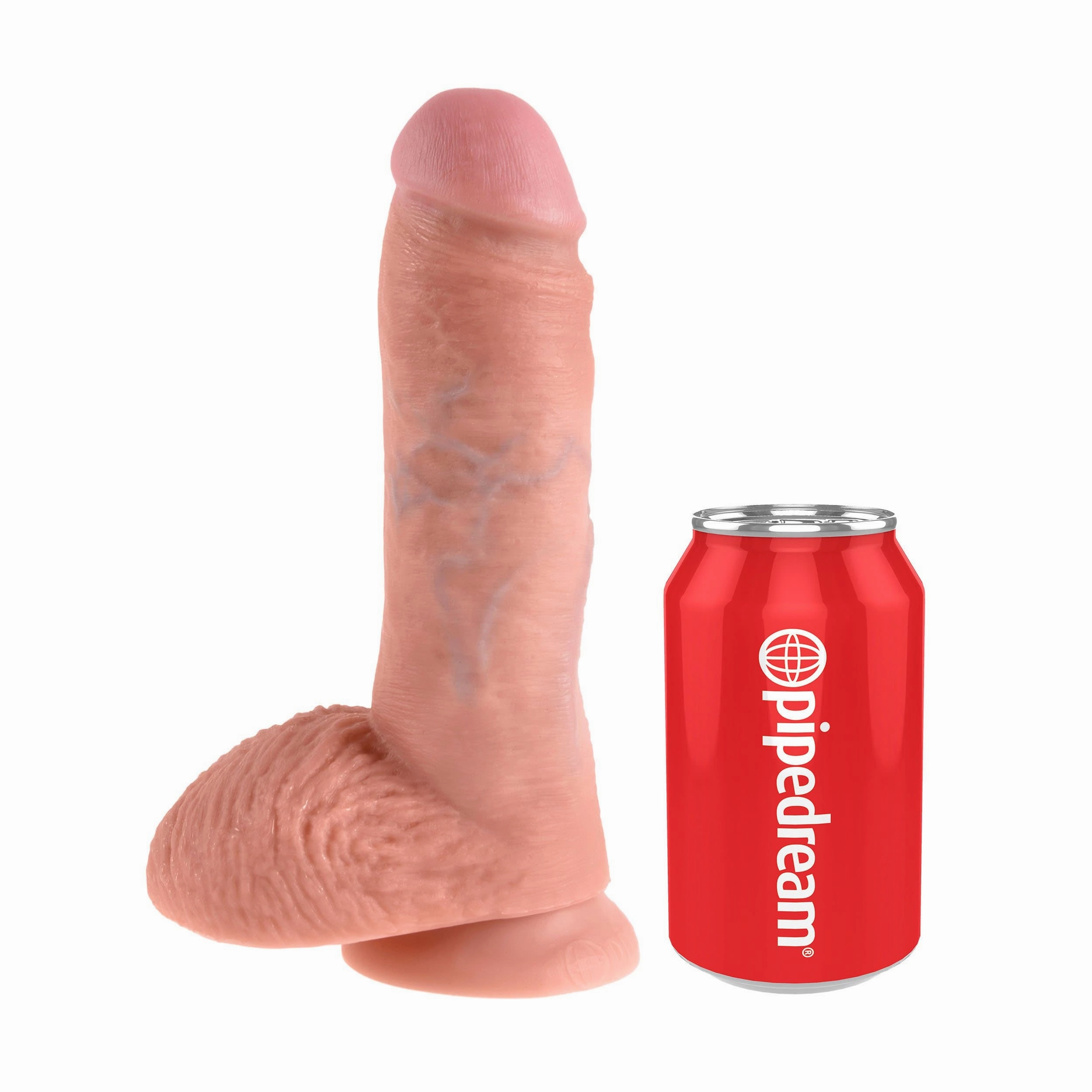 Pipedream - King Cock 8" Cock with Balls (Beige)
