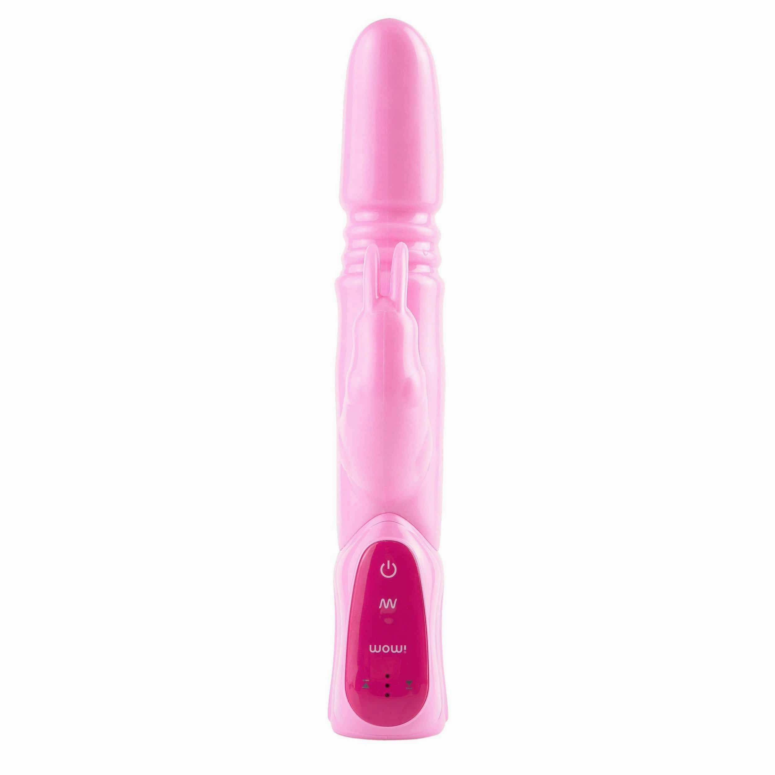 Pipedream - WOW Vibe Triple Ecstacy Thruster Rabbit Vibrator  (Pink)