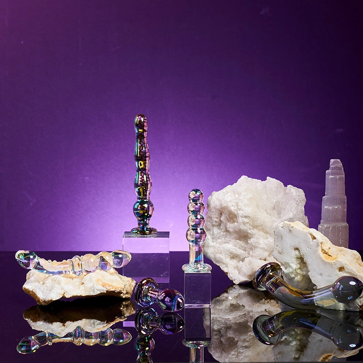 Playboy Pleasure Jewels King Multi Play Glass Dildo