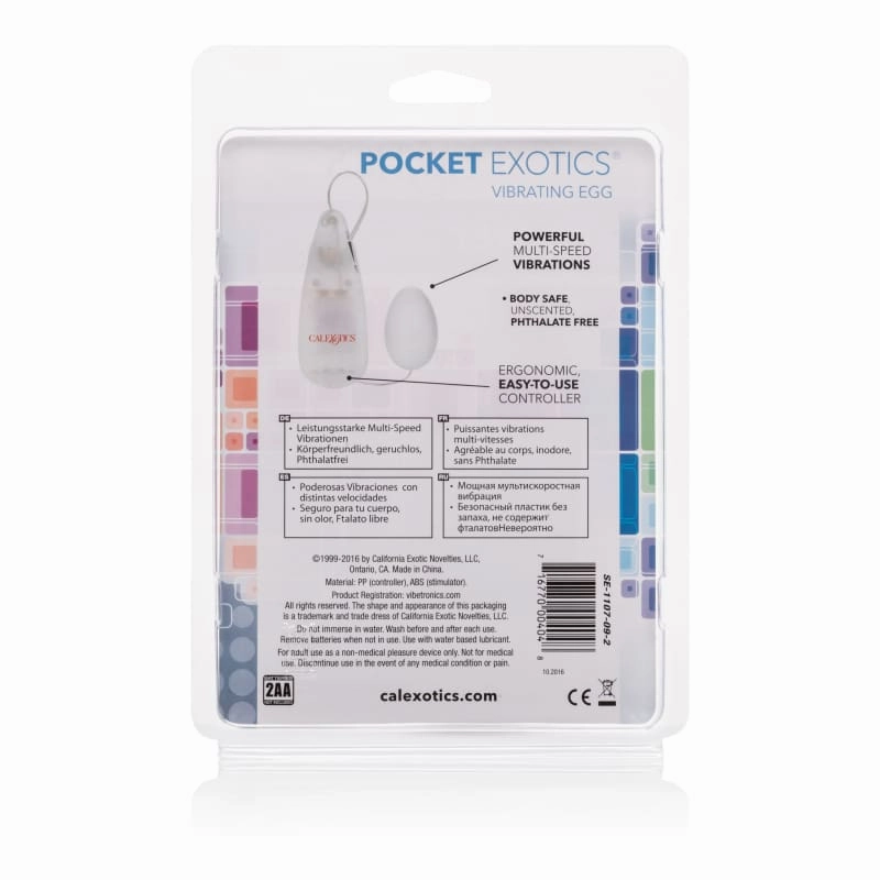 Pocket Exotics Vibrating Ivory Egg