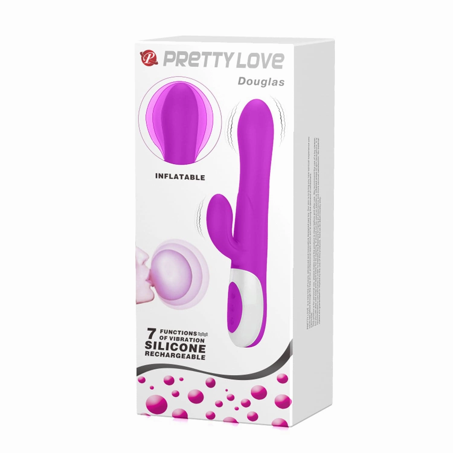 Pretty Love - Douglas Inflatable Rabbit Vibrator (Purple)