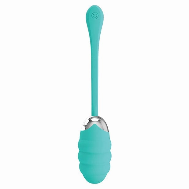 Pretty Love - Franklin Silicone Remote Egg Vibrator (Turquoise)