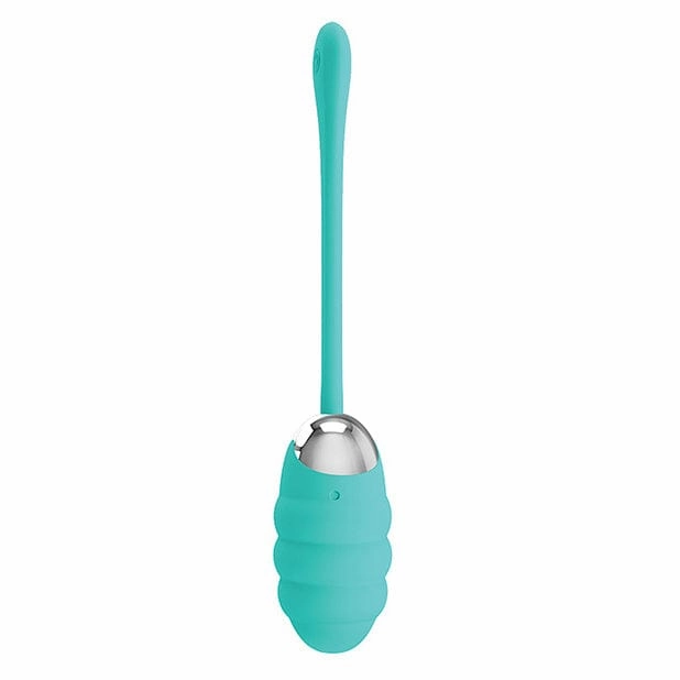 Pretty Love - Franklin Silicone Remote Egg Vibrator (Turquoise)