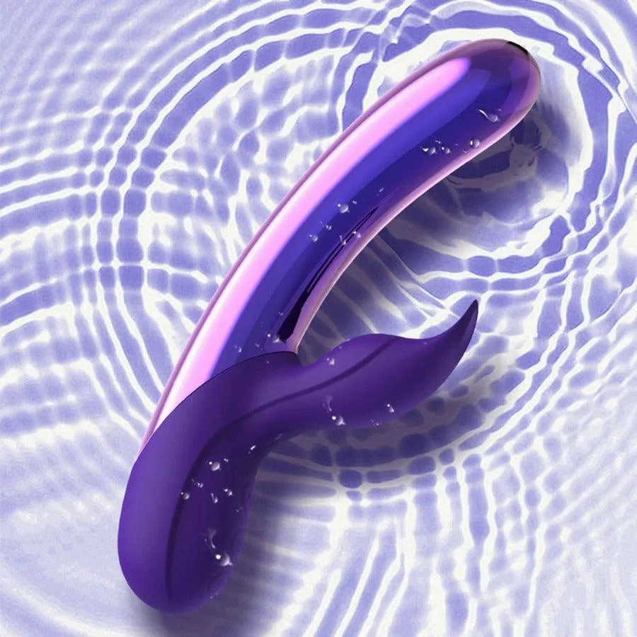 Purple LED Flashing Rabbit Vibrator