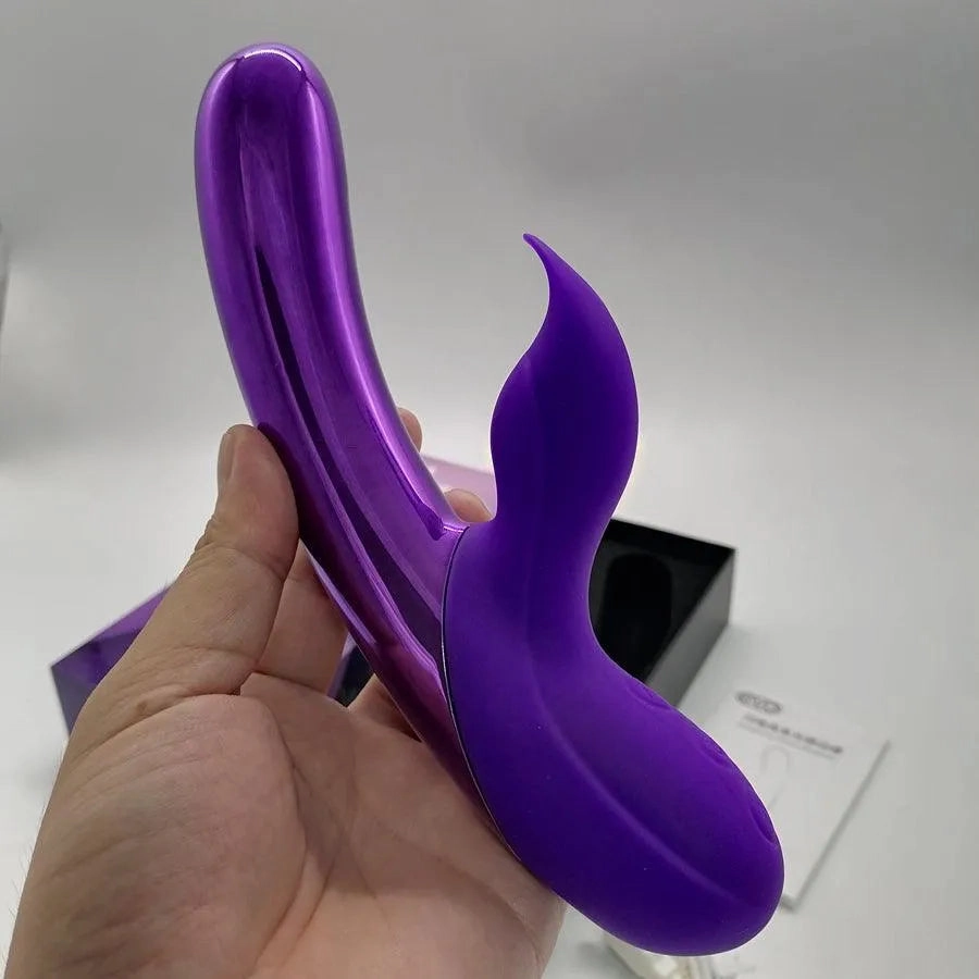Purple LED Flashing Rabbit Vibrator