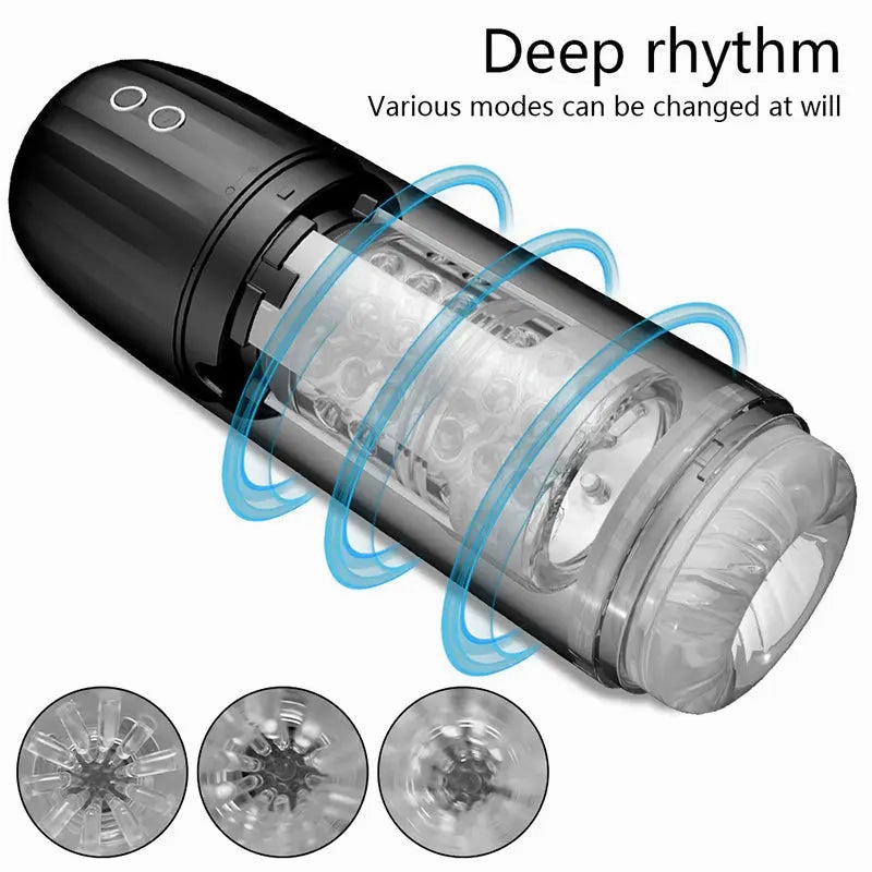 Quusvik 7-Frequency Suction & Rotation Male Masturbator Cup