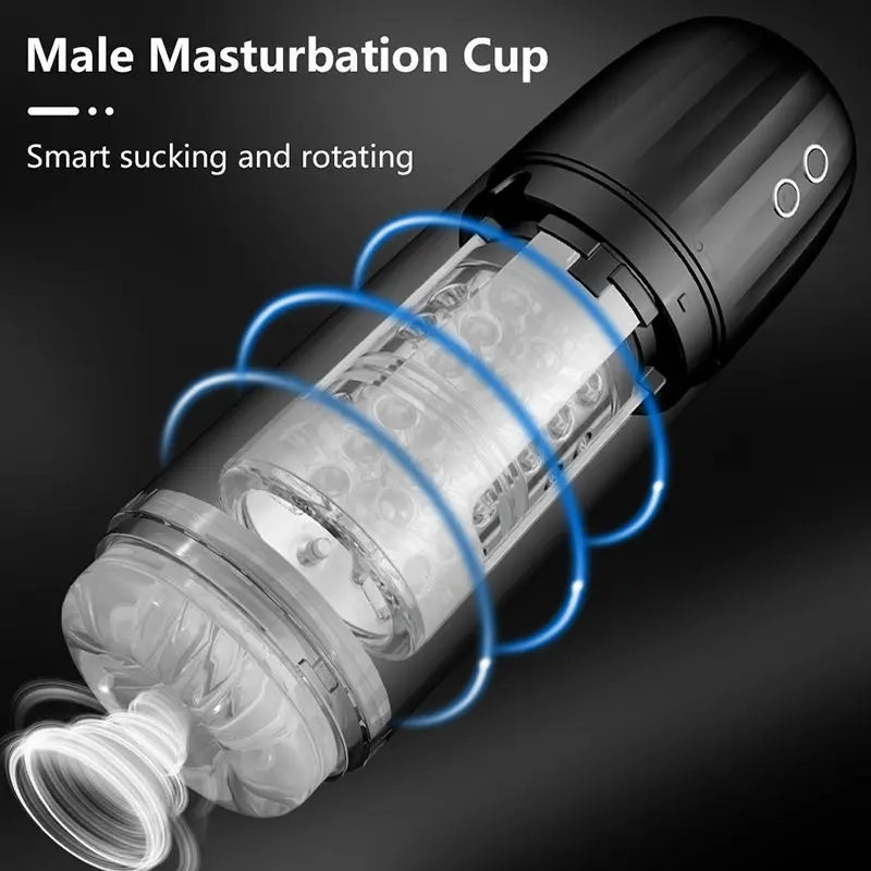 Quusvik 7-Frequency Suction & Rotation Male Masturbator Cup