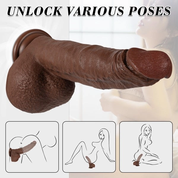 Realistic BBC Dildo Cliff 11" Huge Thick Dildos with Suction Cup Adult Sex Toy 【US Stock Available Only】