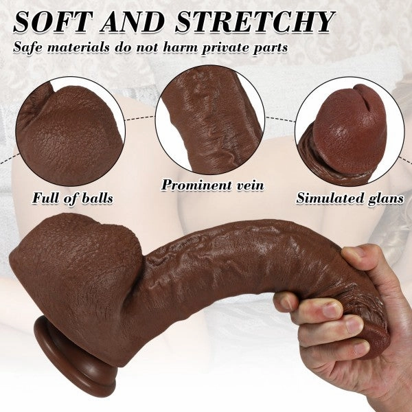 Realistic BBC Dildo Cliff 11" Huge Thick Dildos with Suction Cup Adult Sex Toy 【US Stock Available Only】