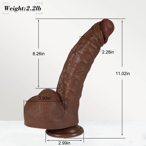 Realistic BBC Dildo Cliff 11" Huge Thick Dildos with Suction Cup Adult Sex Toy 【US Stock Available Only】