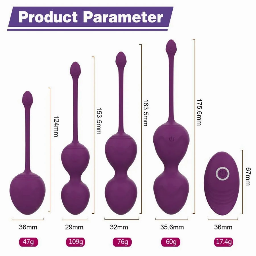 Remote Control Vaginal Balls Combo Set