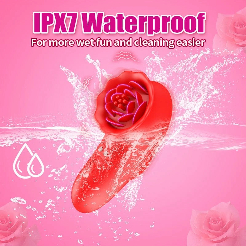 Rose Finger Vibrator G Spot Clitoral Stimulator for Couple Flirting
