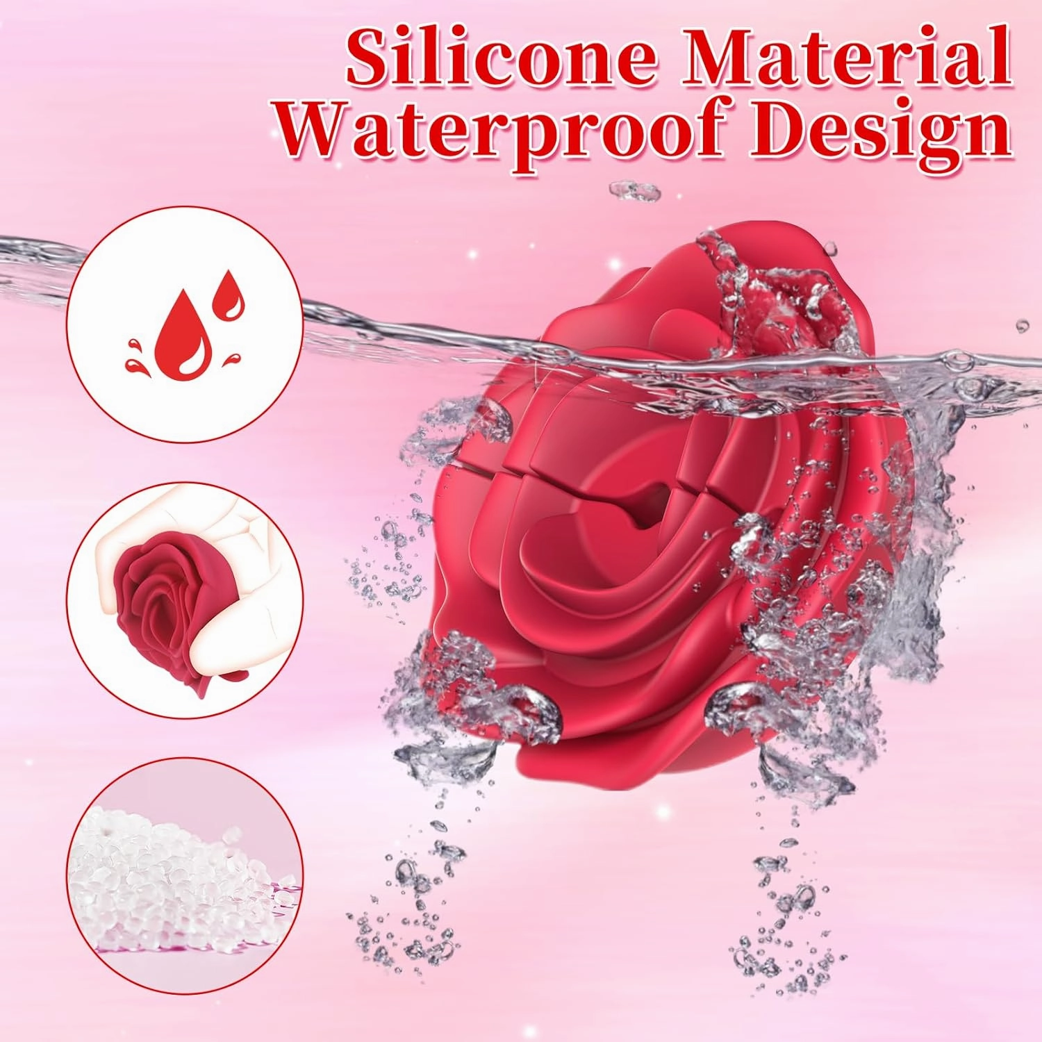 Rose Nipple Clamps Vibrator Sex Toys Remote Control Sex Toy