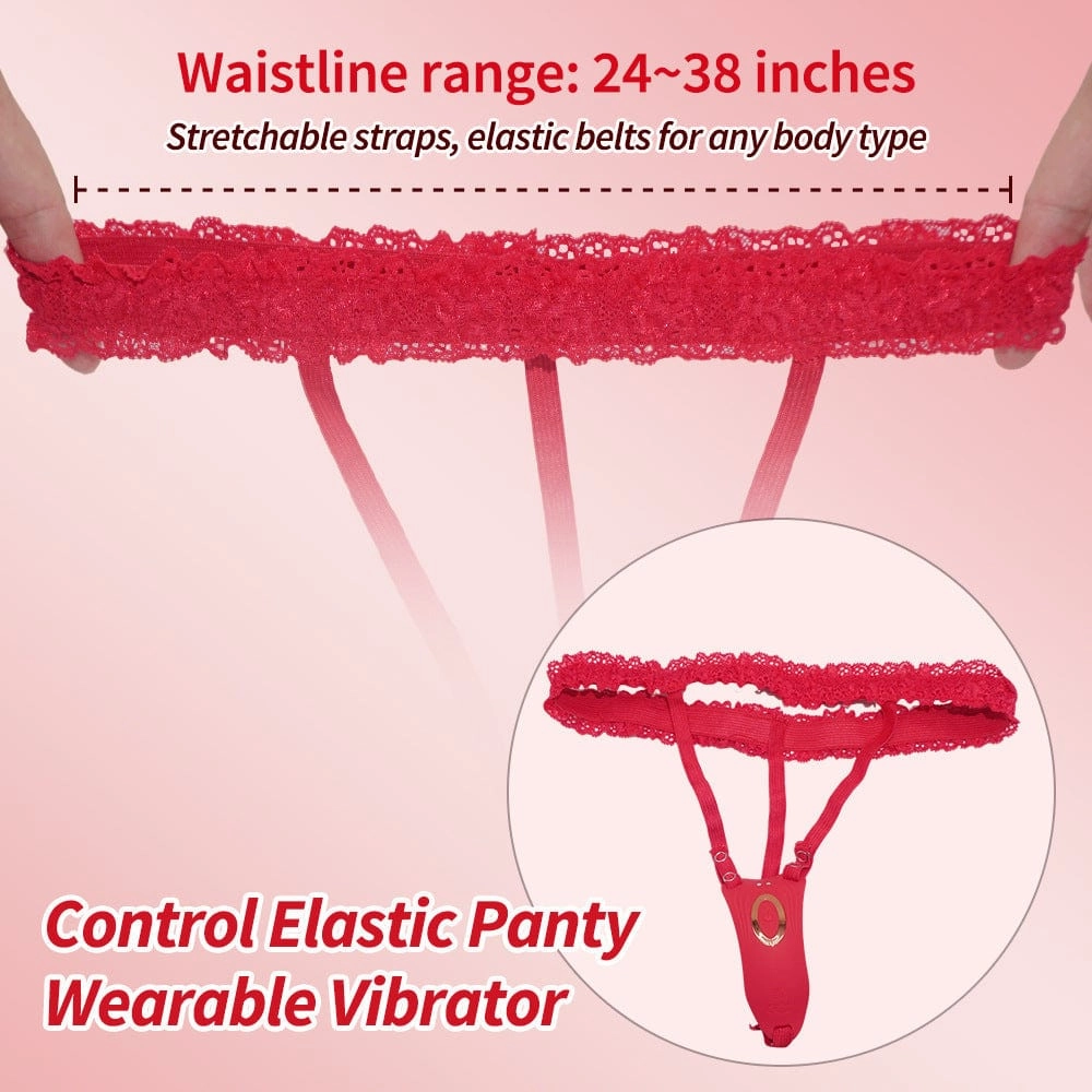 Rose Wearalbe Clitoral Massage Vibrator with Panty & Remote Control