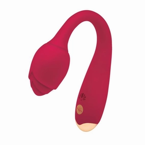 Rosegasm Long Stem Flexi G-Spot Vibe Rose - Red