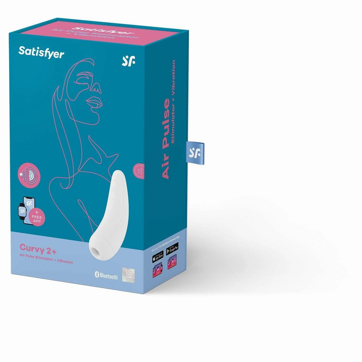 Satisfyer - Curvy 2  App-Controlled Clitoral Air Stimulator Vibrator