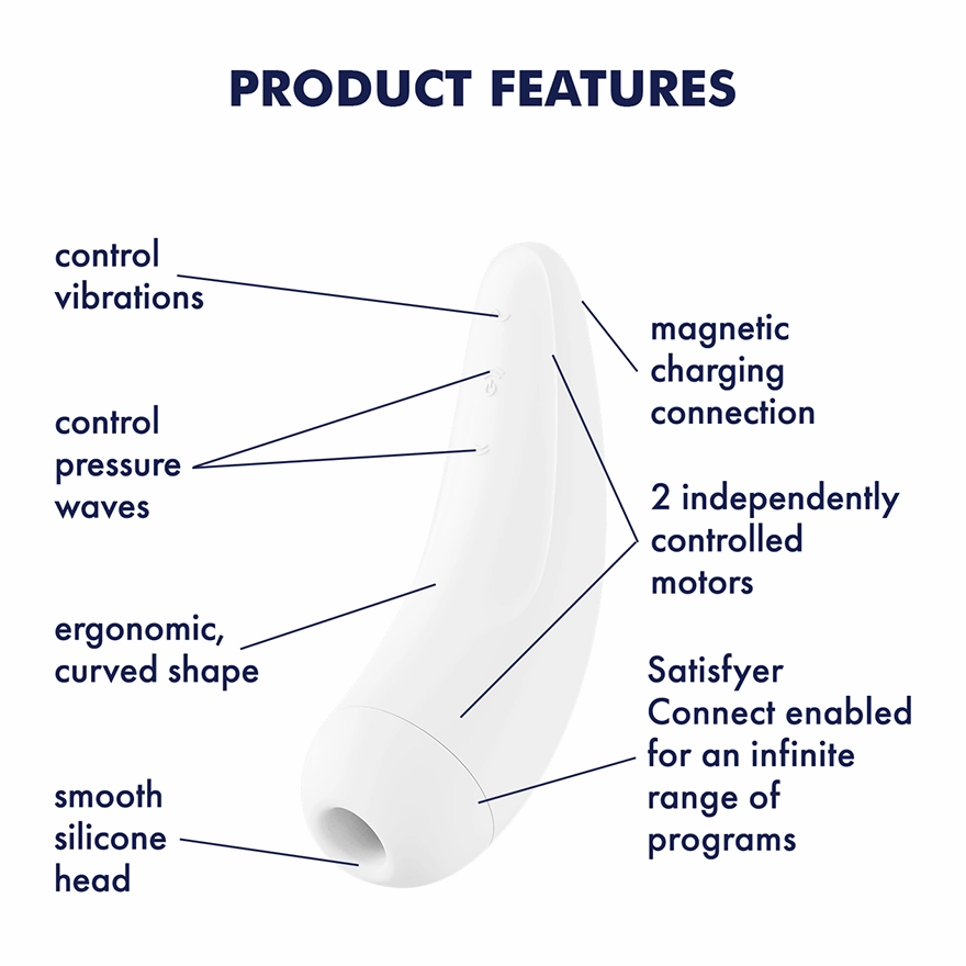 Satisfyer - Curvy 2  App-Controlled Clitoral Air Stimulator Vibrator
