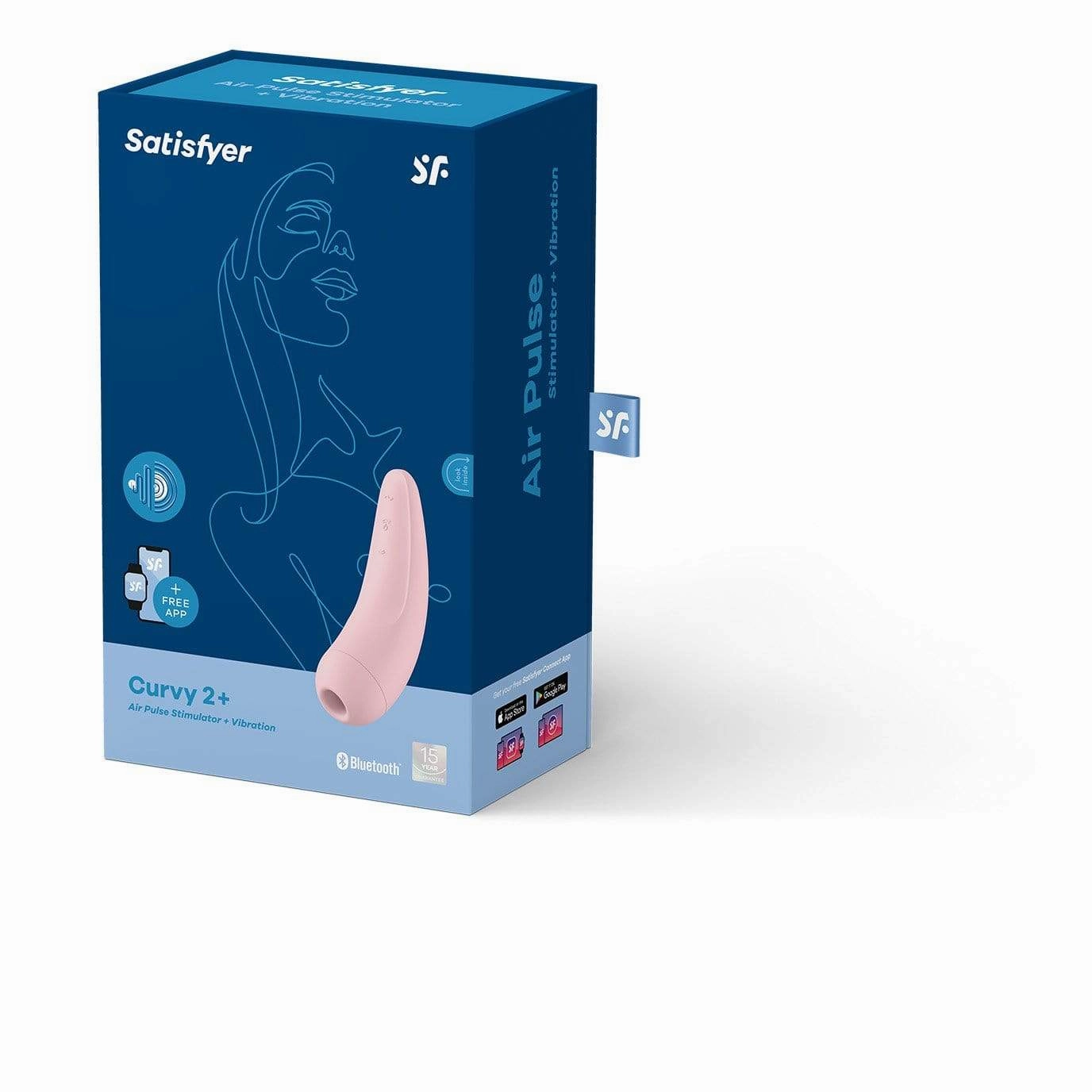 Satisfyer - Curvy 2  App-Controlled Clitoral Air Stimulator Vibrator