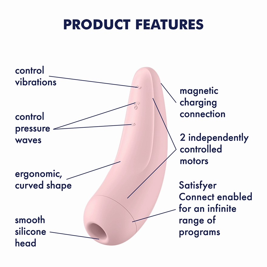 Satisfyer - Curvy 2  App-Controlled Clitoral Air Stimulator Vibrator