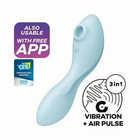 Satisfyer - Curvy App-Controlled Trinity 5 Clitoral Air Stimulator Vibrator