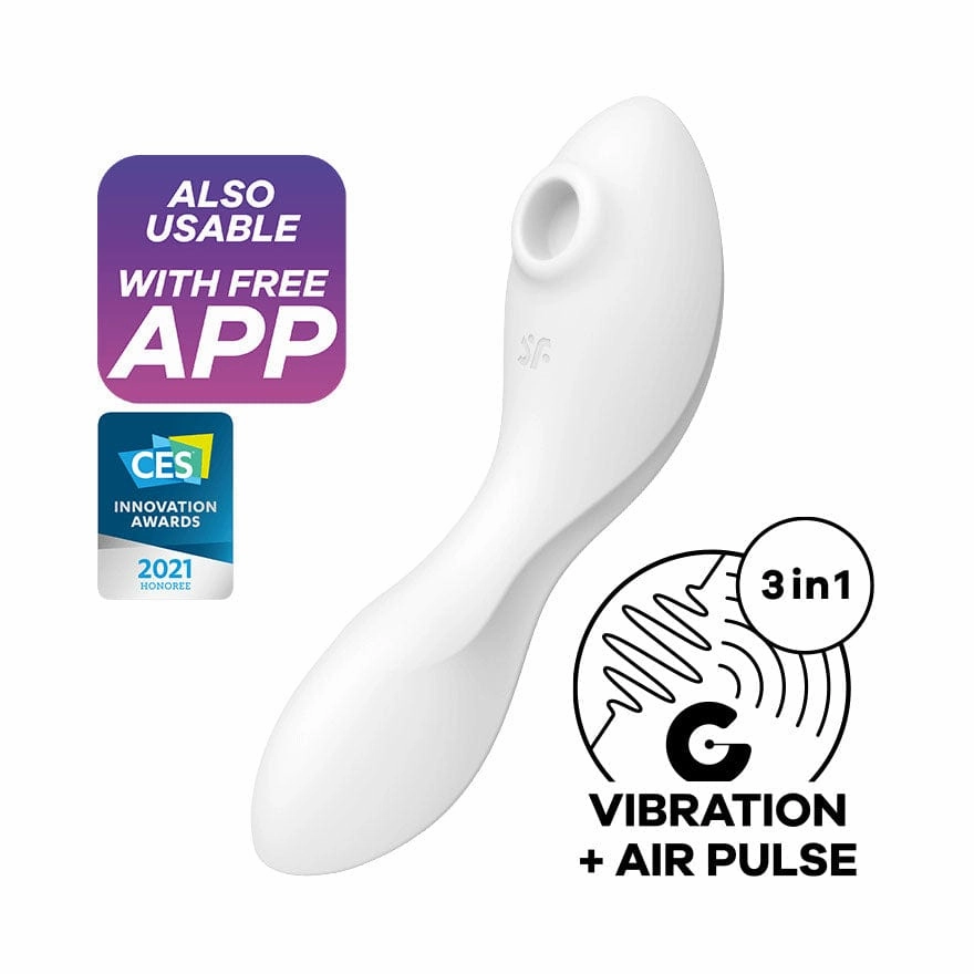 Satisfyer - Curvy App-Controlled Trinity 5 Clitoral Air Stimulator Vibrator