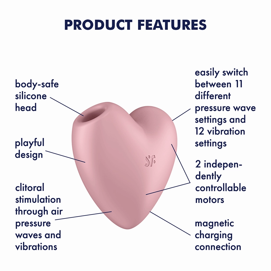 Satisfyer - Cutie Heart Air Pulse Clitoral Stimulator