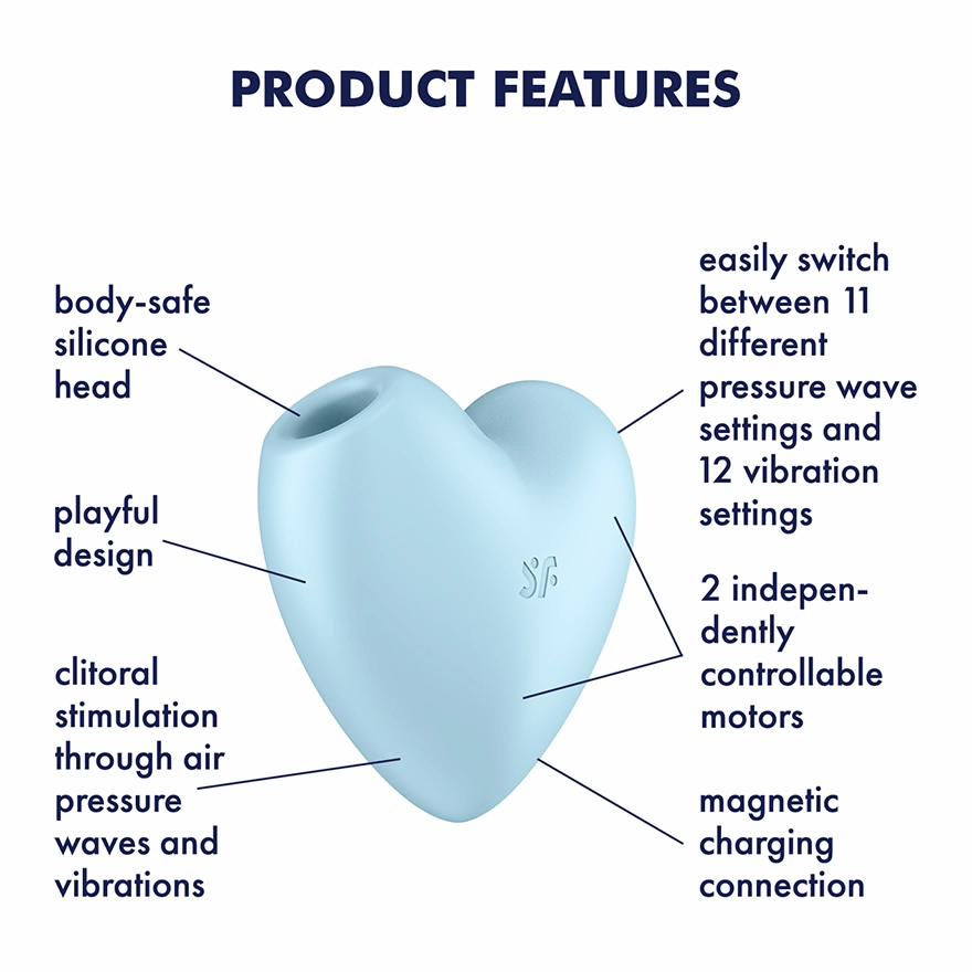 Satisfyer - Cutie Heart Air Pulse Clitoral Stimulator