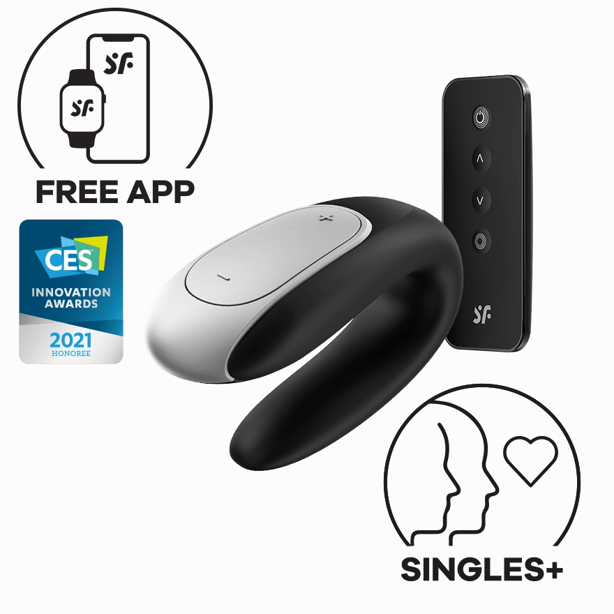 Satisfyer - Double Fun App-Controlled Couple's Vibrator with Remote Control