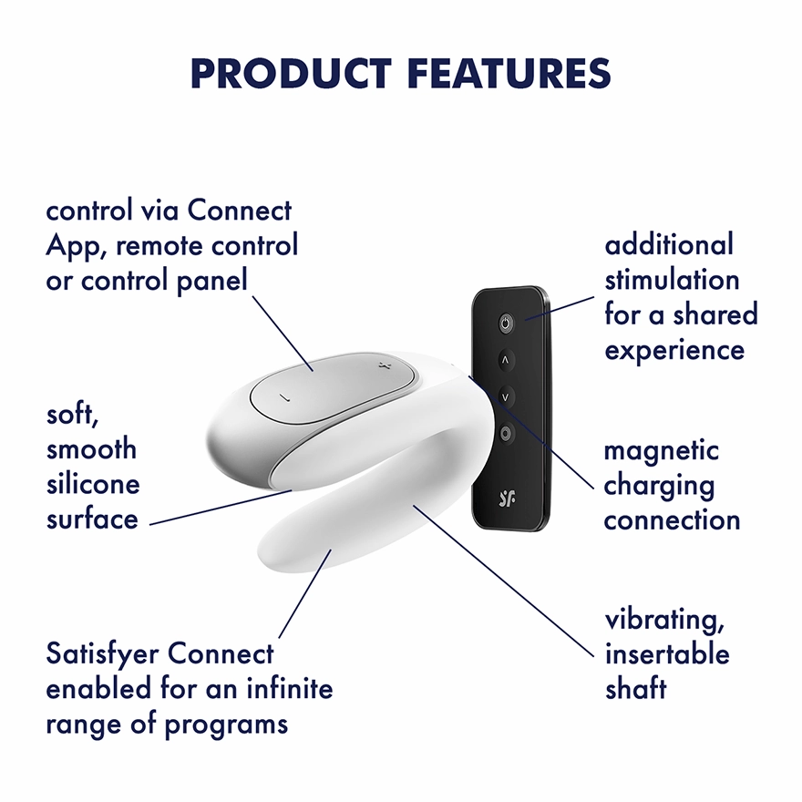 Satisfyer - Double Fun App-Controlled Couple's Vibrator with Remote Control