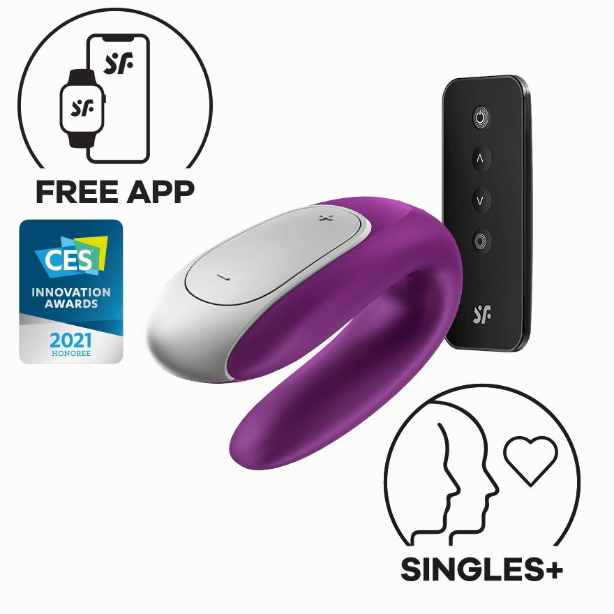 Satisfyer - Double Fun App-Controlled Couple's Vibrator with Remote Control