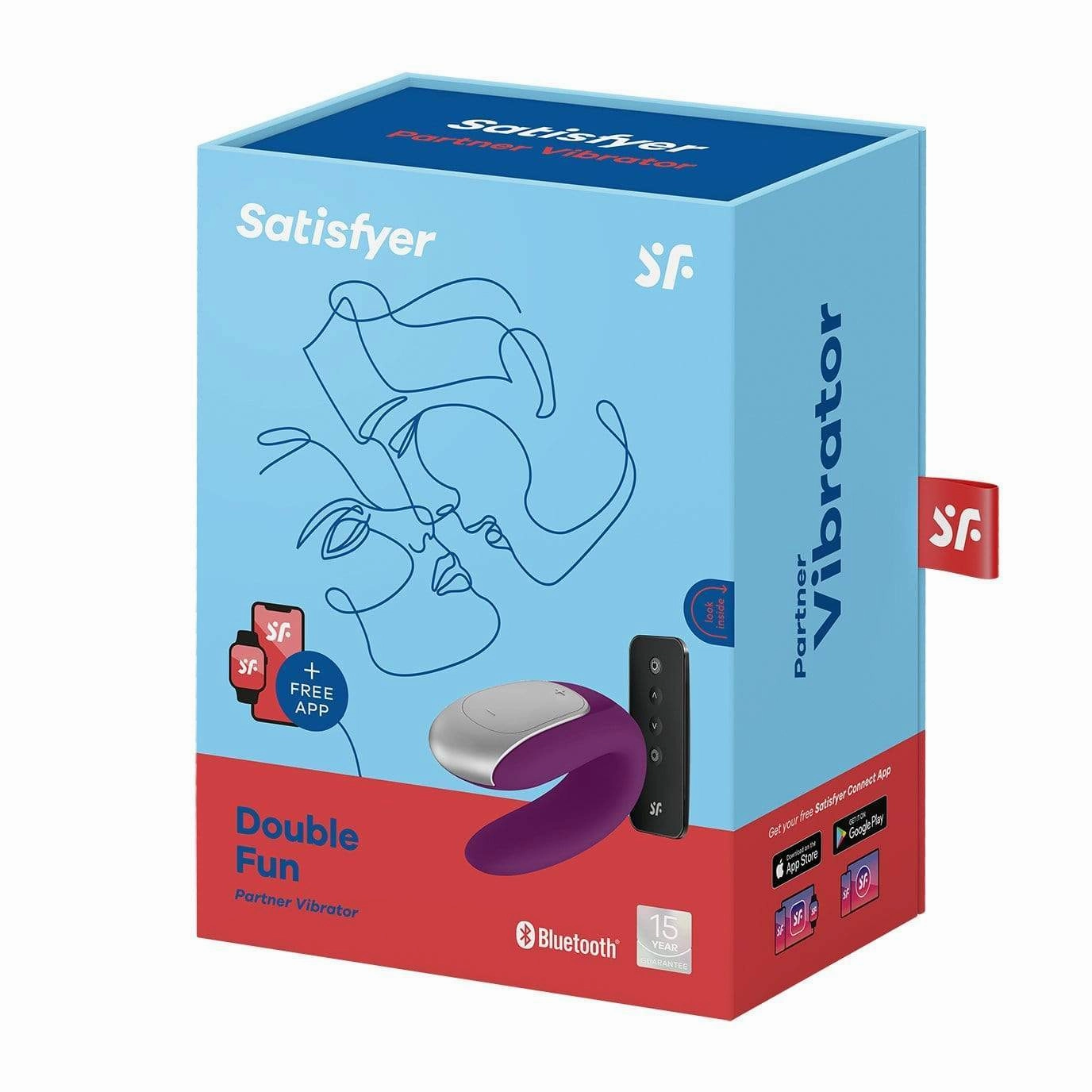 Satisfyer - Double Fun App-Controlled Couple's Vibrator with Remote Control