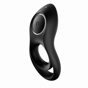 Satisfyer - Legendary Duo Silicone Vibrating Cock Ring (Black)