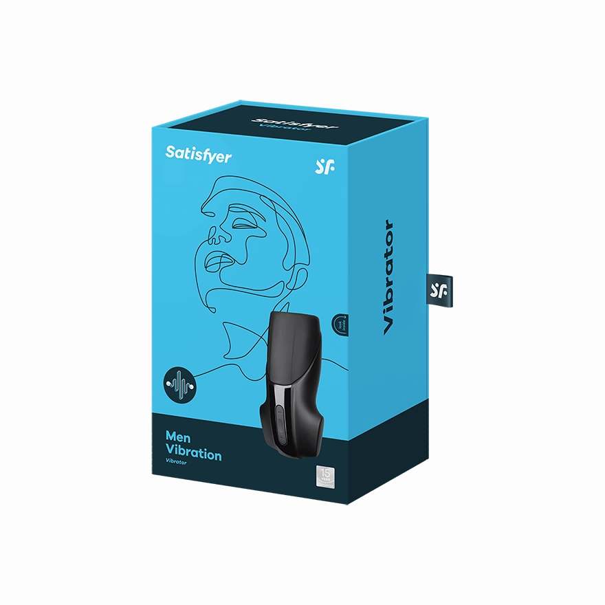 Satisfyer - Men Vibration Rechargeable Masturbator (Black)