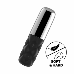 Satisfyer - Mini Sparkling Darling Bullet Vibrator (Chrome/Black)