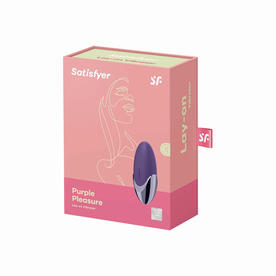 Satisfyer - Purple Pleasure Lay On Vibrator (Purple)