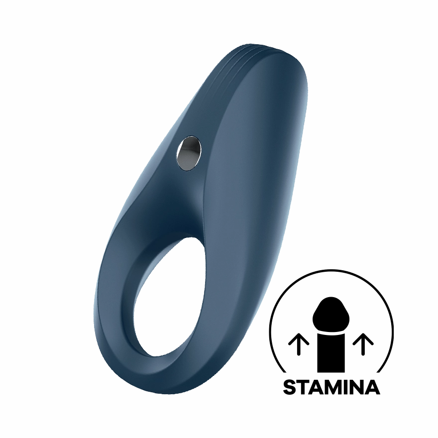 Satisfyer - Rings Plus Vibration Rechargeable Rocket Cock Ring (Dark Blue)