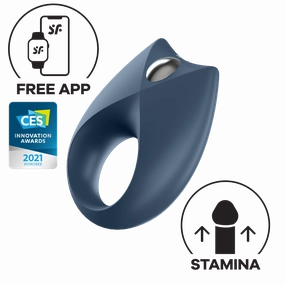 Satisfyer - Royal One Ring App-Controlled Bluetooth Cock Ring (Dark Blue)