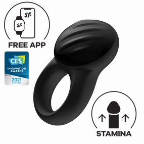 Satisfyer - Signet Ring App-Controlled Bluetooth Cock Ring (Black)