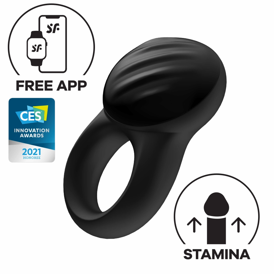 Satisfyer - Signet Ring App-Controlled Bluetooth Cock Ring (Black)