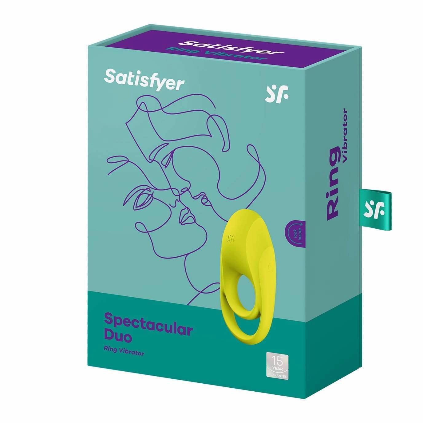 Satisfyer - Spectacular Duo Silicone Vibrating Cock Ring (Chartreuse)