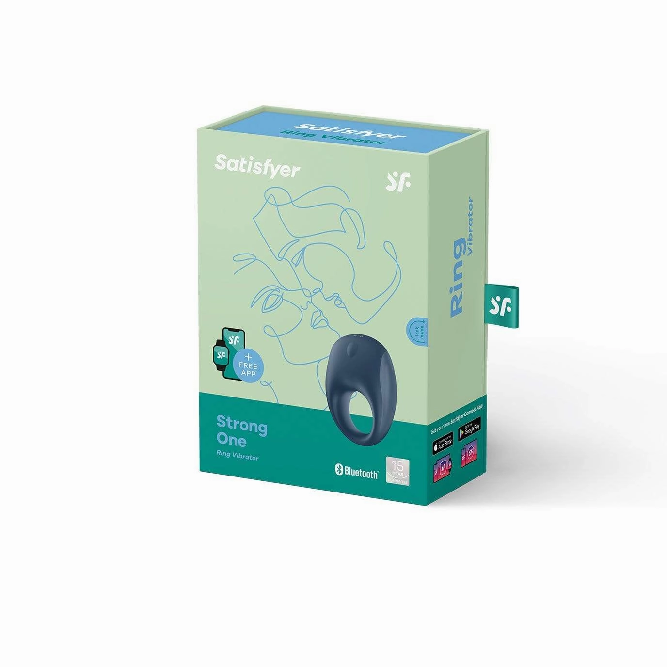 Satisfyer - Strong One App-Controlled Silicone Cock Ring (Blue)