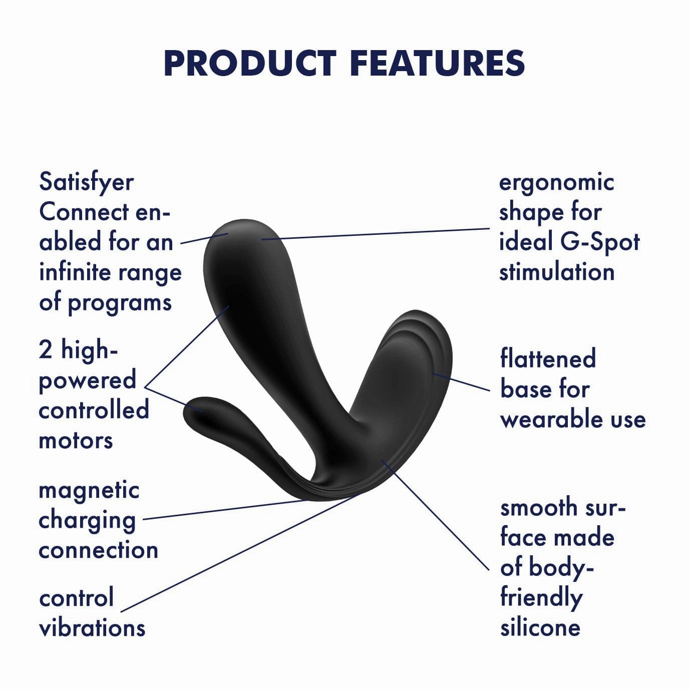 Satisfyer - Top Secret  App-Controlled Wearable Dual Vibrator