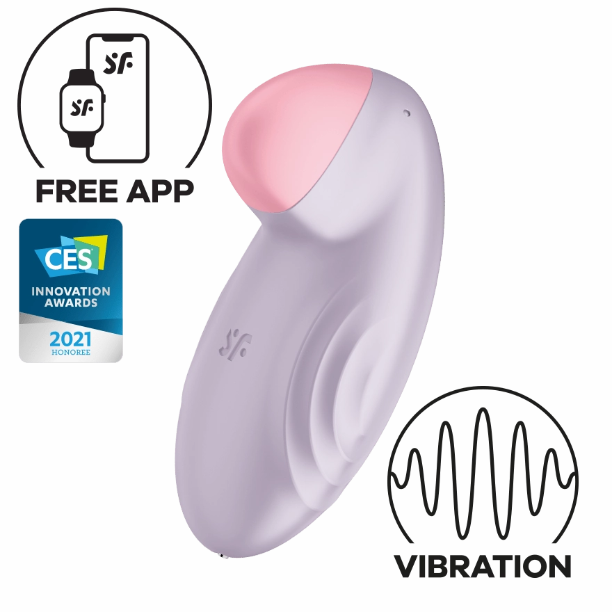Satisfyer - Tropical Tip App-Controlled Lay On Clitoral Vibrator