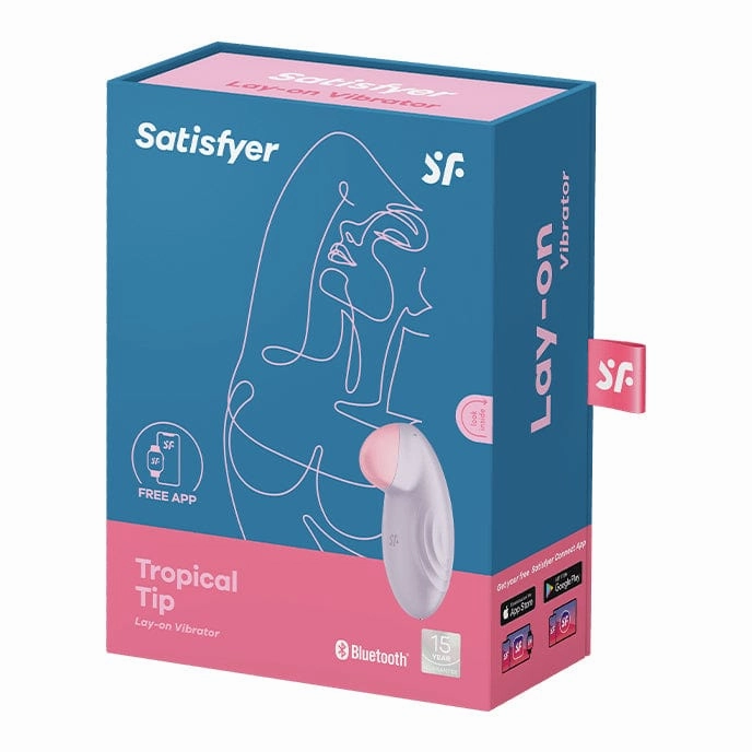 Satisfyer - Tropical Tip App-Controlled Lay On Clitoral Vibrator