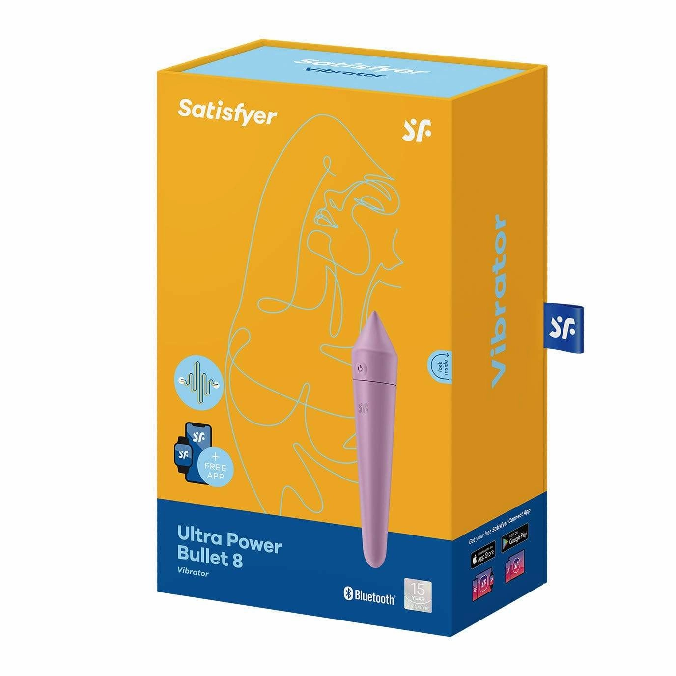 Satisfyer - Ultra Power Bullet 8 Vibrator with Bluetooth and App
