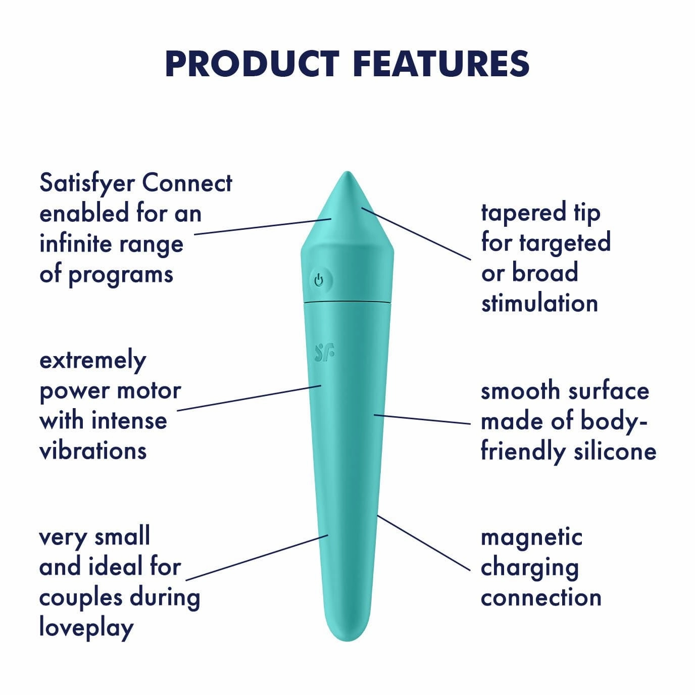 Satisfyer - Ultra Power Bullet 8 Vibrator with Bluetooth and App