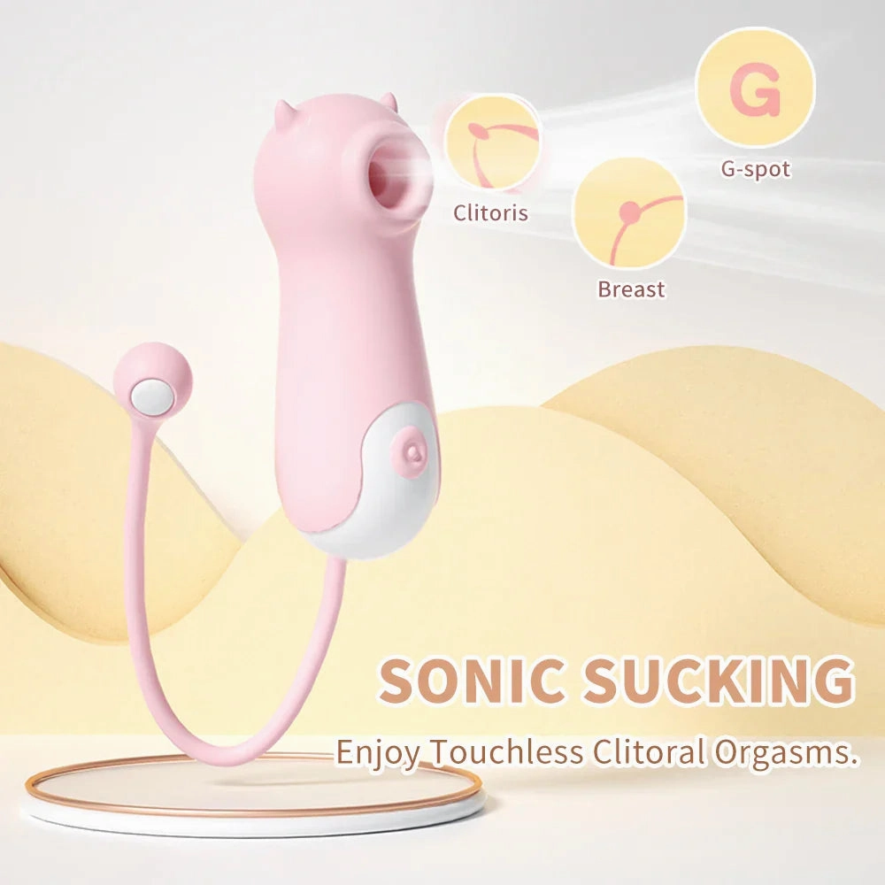 Seahorse Sucking Vibrator with Clitoral, Nipple & Anal Stimulation