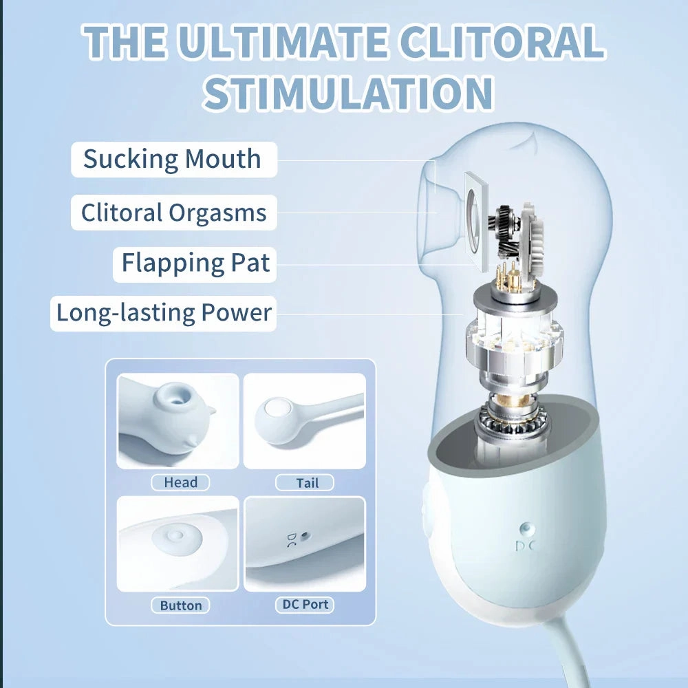 Seahorse Sucking Vibrator with Clitoral, Nipple & Anal Stimulation
